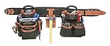 Custom LeatherCraft 51452 4 Piece Top Of The Line Pro Framer's Tool Belt by Jensen Distribution Serv