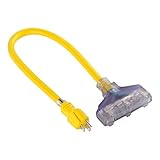 ATE Pro. USA 70076 Extension Cord, 2', 12 Gauge, 3-Prong [並行輸入品]
