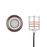 WAC Lighting 2022-30BS 2" Inground LED 12V Round Indicator Light with Honeycomb LouverBronze [並行輸入品]