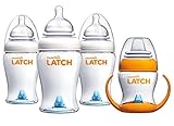 Munchkin Latch Anti-Colic 8 Ounce Baby Bottles with Transition Cup by Munchkin [並行輸入品]