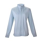 ユニワールド のらスタイル フェミニンハーフジップアップ NS-500 [LLサイズ] [UV加工] [吸汗速乾ハニカムメッシュ] [サックス]