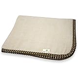 はぐまむ hugmamu 日本製 ガーゼケット 5重 S ベージュ (ブラウンドット) 1577A-23-BR