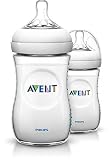 Philps-AVENT - SCF693/27 - Lot de 2 Biberons - Natural PP - 260 ml