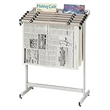 クラウン 新聞架(スチール製)5段タイプ CR-SN501-W 00023214