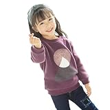 [ファイン・ショップ] ベビー服 子供服 セーター 女の子 丸首 裏ボア 90cm～130cm 厚手 おしゃれ 暖かい 冬物 防寒 軽量 可愛い 秋 冬 ガールズ 普段着 ベビールームウェア プルオー
