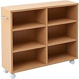 山善(YAMAZEN) マガジンラック ナチュラル 20×75×65cm CSR-75204SH(NA)