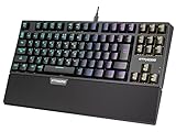 GTRACING ゲーミングキーボード 青軸 LED キーボード 有線 メカニカルキーボード keyboard 防水仕様 金属のボディー 角