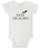 新生児Onesie Game of Thrones子供用シャツ" Baby Dragon " – Funny Threadz ® カラー: ホワイト