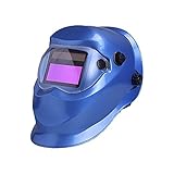 NUZAMAS 自動遮光溶接面 液晶フィルター 遮光速度0.0002秒 ソーラー充電式溶接マスク・溶接ヘルメット DIN4 / 9-13 UV / IV保護DIN16