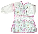 ENFANTお食事エプロン ロング ツーウェイ ZOOピンク