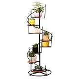 YFF ヨーロッパスタイルの棚バルコニーの装飾の床スタンド8つのレイヤーの花のラックバルコニーのインテリアマルチレイヤーポットラックの居間植物の棚鉄の工芸品プラントのディスプレイラック40×122 C