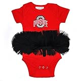 NCAA Ohio State Buckeye Tutu Onesie 6 Months レッド