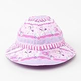 笑顔でおでかけベビー帽子・ハット（日本製）　レースチュールとメリーゴーランド（ピンク）　B20017