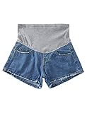 マタニティパンツ 夏 ハイウエスト - 調整可能なウエストバンド カジュアル 快適 薄いです デニムパンツ 妊婦のための Zhuhaitf