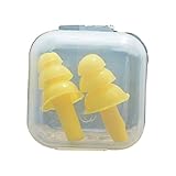 ヘルスケア ソフト 耳栓 旅行 睡眠 騒音低減 イヤプラグ 予防耳栓 イエロー