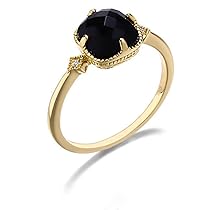 Amazon | [Richight] チェスカット ブラックオニキス 純銀リング Black