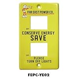 スイッチ コンセント カバー レディキロワット イエロー 2口 ELECTRIC PLATE REDDY KILOWATT YE