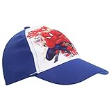 キッズ・子供用 マーベル アルティメット・スパイダーマン キャラクターキャップ ベースボールキャップ 帽子 ハット ボーイズ 夏 (52cm) (ブルー)