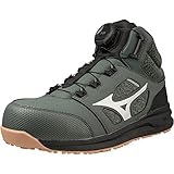 [ミズノ] ワークシューズ 安全靴 オールマイティ LSⅡ73M BOA メンズ カーキ×ホワイト 25cm 3E