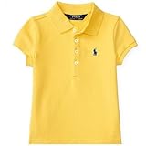Polo Ralph Lauren(ポロラルフローレン) ポニー ガールズ ポロシャツ 半袖（黄色） (2T（2歳）) [並行輸入品]