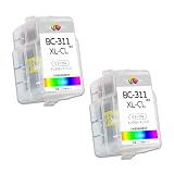 BC311XL 2個セット(3色カラー) 互換インクカートリッジ canon用 大容量 BC346通用 インク 310 311 リサイクルインク 大容量 取扱説明書付き 詰め替え キヤノン用 PIXUS MP493 MX420 MP280 MX350 MP490 MP480 MP270 iP2700 インク