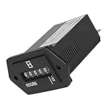 【ノーブランド品】AC100-250V　アワーメーター　時間カウンタ　　機械の運転時間を記録　ダイナモエアコン　空気圧縮機など