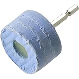 ヤナセ インパクト用 軸付綿バフホイール 研磨剤含浸タイプ 【6.35mm軸】 φ50×25×6.35 NCK50