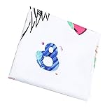 Kesoto 100x100cm ベビー毛布　背景布　座席　赤ちゃん用　子供用　写真　クロック　時計　