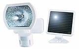 Heath/Zenith SL-7001-WH-C Solar-Powered 180-Degree Motion-Activated Halogen Security Light, White [並
