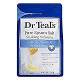 Dr Teal's Epsom Salt Soaking Solution, Soften & Nourish, Milk and Honey, 3lbs