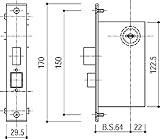 主錠ケース本体(HH-J-0639) YS：シルバー
