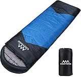 Cozyone 寝袋 シュラフ 封筒型 軽量 保温 210T防水 コンパクト アウトドア キャンプ 登山 車中泊 防災用 丸洗い可能 快適温度10度-25度 1kg春用 夏用 秋用