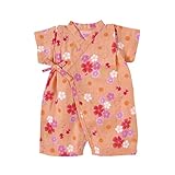 ミキハウス ホットビスケッツ (MIKIHOUSE HOT BISCUITS) 甚平オール 72-7503-972 SS ( 50-60cm ) オレンジ