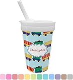Trains Sippy Cup with Straw ( Personalized )