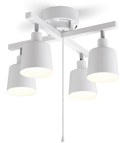 Amazon | 4灯シーリングライト クロスタイプ CL-4E26CW-A