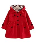 ISSDEM(イッスデン) ベビー服 子供服 女の子 コート 長袖 厚手 フード付き 秋冬 可愛いコート ジャケット 防寒 アウター 上着 普段着 プレゼント