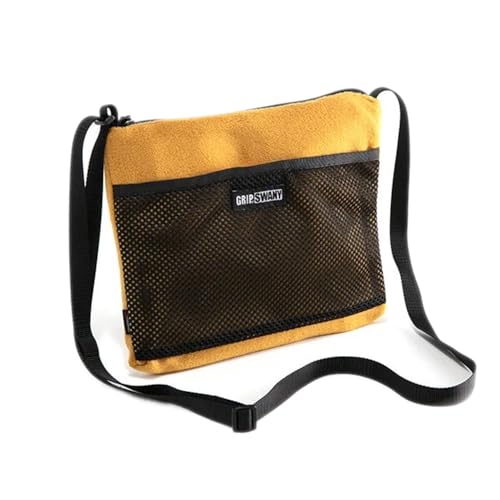 GRIP SWANY GS サコッシュの600デニールPUラミネート素材と可変式マチ設計