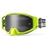 OutdoorMaster Mustang ダートバイクゴーグル OTG オートバイゴーグル ATV モトクロスゴーグル ノーズガード付き 大人用 メンズ ユース