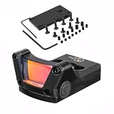 Yoyzn照準器 M1タイプ レプリカ マイクロ赤/緑ドットサイト ピストル用 超軽量 20mmレール対応 グロックユニバーサルマウント 対応モデル PT111 G2/G2c/G2s/G3 トップ開放型発光体 速射用スコープ (赤い点)
