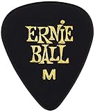 【正規品】 ERNIE BALL 9114 ギターピック ティアドロップ ミディアム 0.72mm セルロース ブラック 144枚 パック