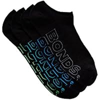 Bonds Men's Logo Light No Show Sport Socks (4 Pack)