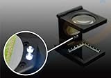 折畳み式スタンド型ルーペ 倍率10倍 LED照明付