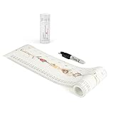 Talltape - 持ち運びに便利な壁掛型の身長計。無料ミニ油性ペン付き。赤ちゃんから大人まで測定できる０〜２００cm。６つのデザイン。一生の記念品に。 (Wild Animals)