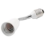 SODIAL E27-E27 グースネック電球ソケットアダプターの柔軟な拡張16cm / 6.3インチ