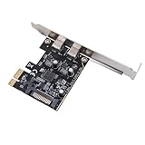 PCIe To Double Type C拡張カードPCIE 2ポートタイプC USB 3.2 GEN1 5GBPS CONTREVER CARD RISERS ASM1042チップのPCのチップ