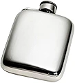 Wentworth Pewter - 4oz Plain Captive Top Pewter Pocket Flask