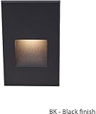 WAC Lighting WL-LED200F-AM-BK 277V Vertical Step Light with Amber by WAC Lighting