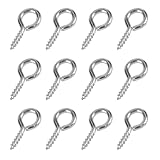 ネジヒートン 4*8mm 200個セット シルバー ヒートン ネジ フック アクセサリー パーツ 金具 セット uvレジン DIY ハンドメイド クラフト 手芸用品 (シルバー, 4*8mm)