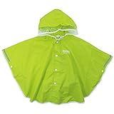 【オールシーズン】 POSTAR(ポスター) ワンポイントレインポンチョ L(130cm)/LIME NO.P-6611-20