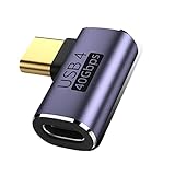 WYMECT usb cl字 タイプc l字 usb c l type c l USB C 変換アダプタ 40Gbps高速転送アダプタ USB4.0最大充電速度100W 8K@60Hz映像出力 (五番)